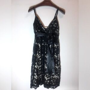 Lace Cocktail Dress “Agua”. Babydoll Formal Style. Evening or Wedding Dress